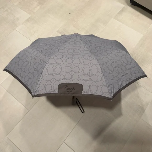 Coach Vintage Signature Umbrella Gray - Picture 2 of 8